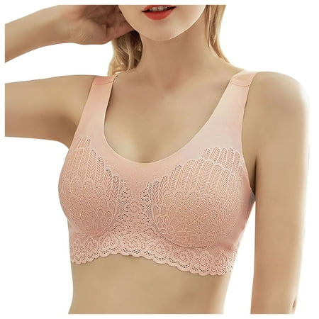

DORKASM Bras for Women Lightly Padded Bra with Full Coverages Constant Push Up Plunge Bra L Multicolor