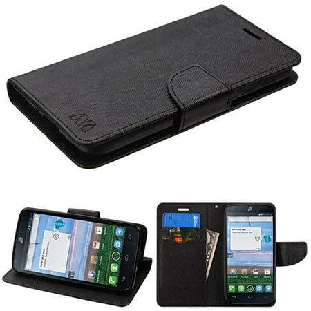 Black Patternblack Liner Myjacket Wallet Crossgrain Series 84a -wp For Alcatel Stellar Alcatel 5065 Tru