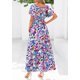 thumbnail image 2 of Vestido Maxi Boho Floral con Escote en V y Fruncido PRETTYGARDEN XXL, 2 of 7
