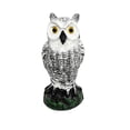 thumbnail image 2 of Linnome Lifelike Owl Statue Garden Decor, Realistic Horned Owl Sculpture, Bird & Animal Deterrent for Yard Patio Farm, Weatherproof Outdoor Landscape Ornament, Gardening Gift for Plant Lovers, 2 of 6