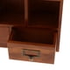 thumbnail image 2 of Estante de exhibición de madera de 9 cubos con 2 gavetas Magideal Organizador de almacenamiento marrón Moderno, 2 of 6