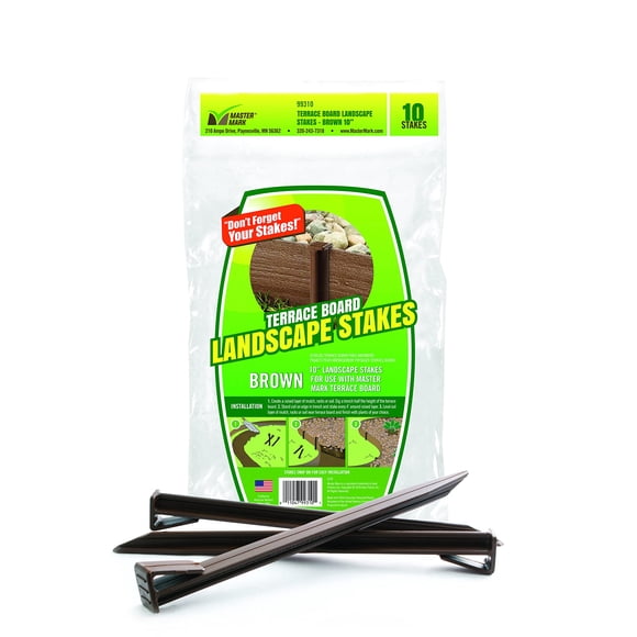 Anchor Stakes Master Mark 99310, 25 cm, color marrón, paquete de 10