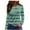 Green, variant on Sexlip Long Sleeve Shirts for Women Crew Neck Ladies Tops Loose Fit Tunic Print Tee White XL