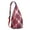 Red-1, variant on Retro Plaid Sling Backpack for Hiking & Travel – Vintage Checkered & Buffalo Plaid Daypack for Women & Men, Geometric Outdoor Crossbody Bag with Rustic Style