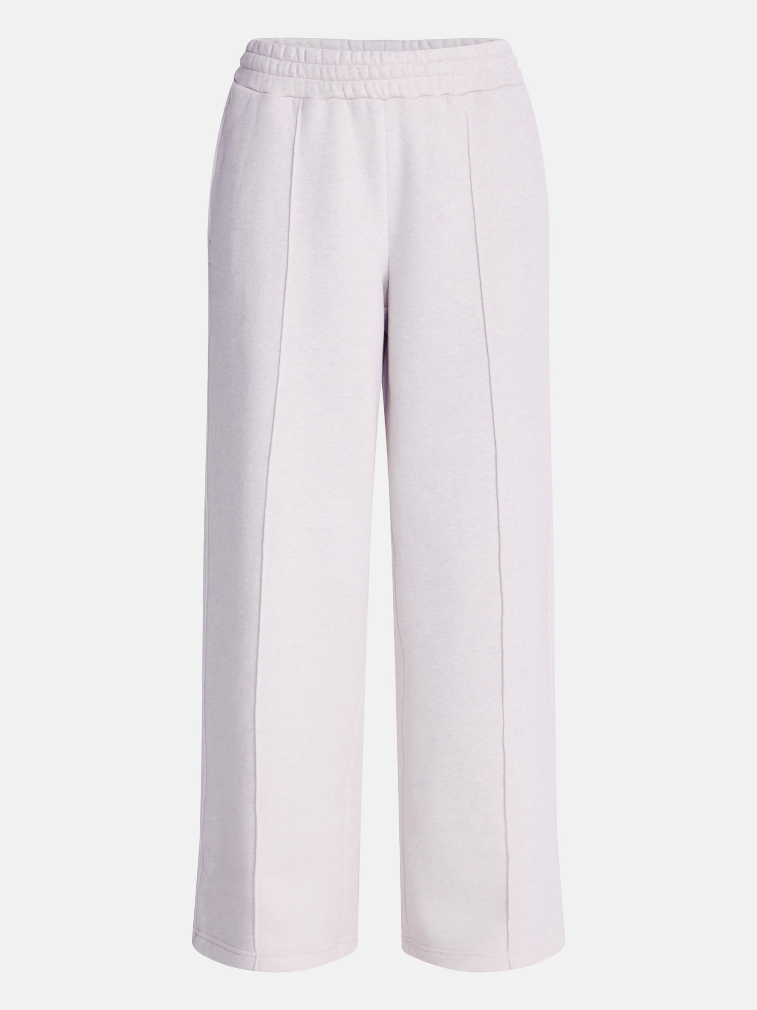 Athletic Works Women's and Women's Plus Pintuck Wide Leg Fleece Pants, 30" Inseam, Sizes XS-4X