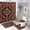 style-313, variant on 4 Pcs Shower Curtain Sets Textured with Non-Slip Rugs Toilet Lid Cover And Bath Mat Bathroom Decor Set Abstract Geometric Decorative Bathroom Accessories Set Decor with 12 Hooks for Bathtub Decor