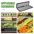 thumbnail image 3 of FONDOTIN 4Pcs Supermarket Fresh Food Rack Black L Shaped Fruit Display Guardrail Organizer, 3 of 6