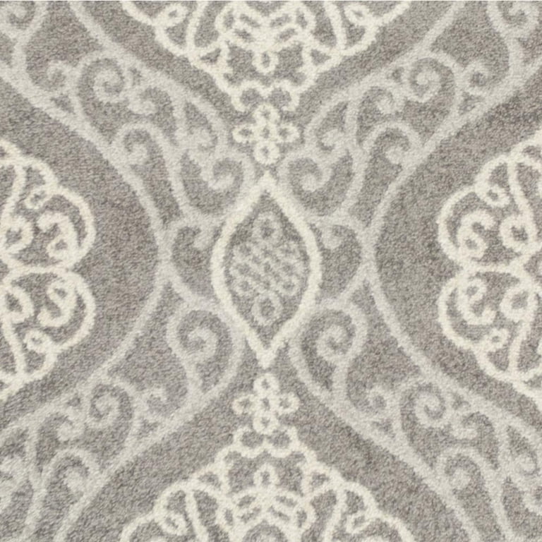 2'X4' Grey Machine Woven Uv Treated Ogee Indoor Outdoor Accent Rug