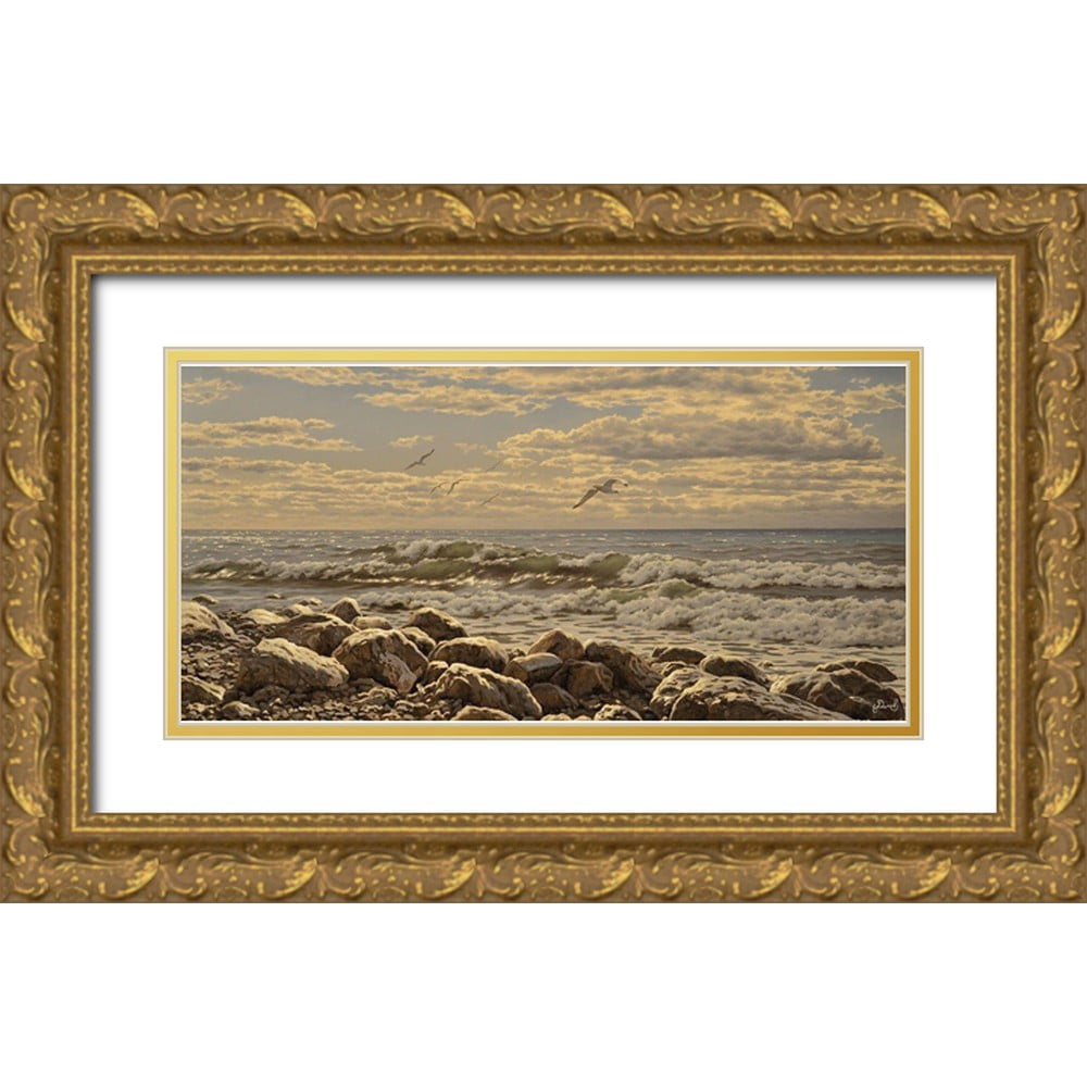 Adamov, Alexey 32x18 Gold Ornate Wood Framed with Double Matting Museum ...