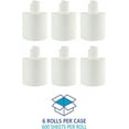 thumbnail image 4 of Bathroom Center-Pull Disposable Hand Paper Towel Roll, 2-Ply, 7.6 x 8.9, 600/Roll, 6/Carton, White, 4 of 6