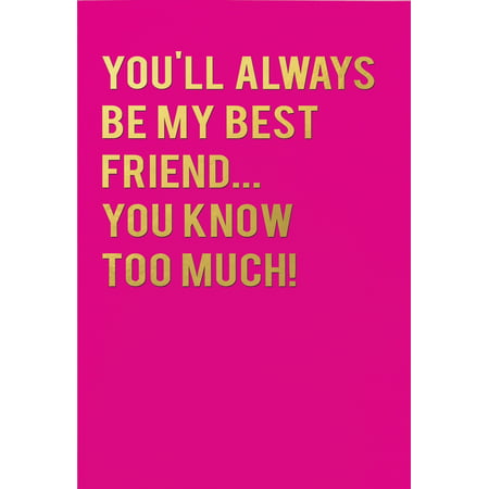 Redback Always Be My Best Friend Funny / Humorous Friendship (Friendship Day Cards For Best Friend)