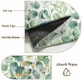 thumbnail image 6 of Area Rug for Living Room, Sage Green Eucalyptus Leaves Non-Slip Indoor Large Carpet for Bedroom/Dining Room, Spring Summer Botanical Washable Low-Profile Rectangle Floor Runner Rugs - 6 x 9 Ft, 6 of 7