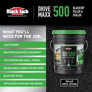 Black Jack Drive-Maxx 500 Premium 5 Year Filler & Sealer, 5 Gallons, Fills Small Cracks, Fast Dry Technology, Stand Up To Heavy Vehicles, Driveway Sealer Asphalt