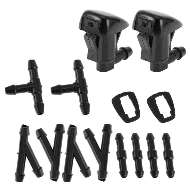 Boquillas de limpiaparabrisas Unique Bargains con conector de manguera para GMC No.15247800 Negro