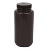1000ml Plastic Wide Mouth Chemical Laboratory Reagent Bottle Sample Bottle Brown