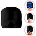 thumbnail image 3 of 3pcs Black Facemasks Stretchable Head Gel Ice Hat Relief Cap, 3 of 5