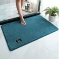 thumbnail image 2 of Clearance！Guanhe Bathroom Rugs Front Door Rugs Super Absorbent Quick Dry Rubber Back Non-Slip Floor Mats Washable Super Soft Bathtub Rugs Bathroom Rugs 19x26inches(Blue), 2 of 8