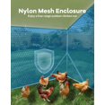 thumbnail image 4 of Large Metal Chicken Coop, Chicken Run for 6/10 Chickens, Outdoor Walk in Poultry Cage with Waterproof and Anti-UV Cover, 6.6 x 9.8 x 6.6 Ft, 4 of 6