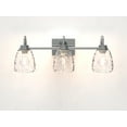 thumbnail image 6 of Bathroom Light Fixtures,3/4/5-Light Modern Vanity Lights with Hammered Glass Shade,Bathroom Wall Lamp for Mirror Kitchen Living Room Hallway Cabinet Porch,E26 Socket, 6 of 6