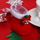 thumbnail image 1 of Decoración navideña Botas de caramelo de Papá Noel Regalo de fiesta en casa Botas rojas, 1 of 3