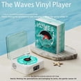 thumbnail image 2 of The Waves Vinyl Player, 2024 New Bluetooth Vinyl Record Player Waves, Four Modes, 2 of 5
