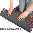 thumbnail image 3 of Pink Geometric Striped Pattern Hot Yoga Mat Towel Non Slip for Hot Yoga - Quick-Drying Yoga Mat Cover with 4 Corner Pockets with Travel Bag - Hot Yoga Towel Non Slip 70"x26", 3 of 6