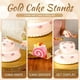 thumbnail image 4 of Juego de soporte de metal redondo para tartas de 18 pulgadas, soporte de postre, con corte de tartas, espátula, cupcakes, pastelería, expositor de caramelos, expositor de mesa para bodas, 4 of 7