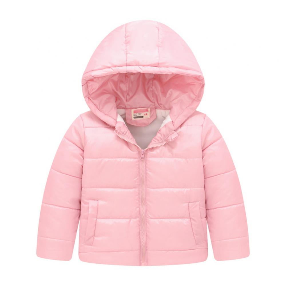 Winter Coats for Kids with Hoods (Padded) Light Puffer Jacket for Baby