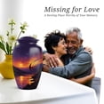thumbnail image 7 of Sparrow Cremation Urn For Adult Women And Man, 1 Large & Small Keepsake Urns For Human Ashes Set Of 4, Purple Urn For Ashes Adult Female, Burial Urns For Cremated Remains, 10&3 Inch, 7 of 7