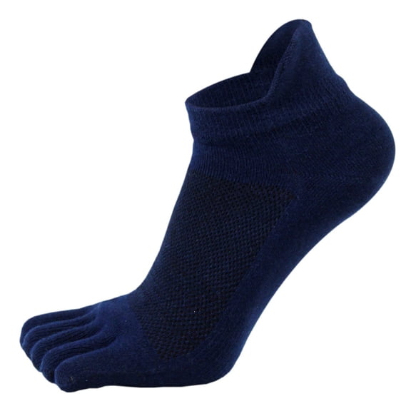 Cute Ankle SocksBreathable Five‑toe Low‑cut Sports SocksRunning Socks1‑PairBlue