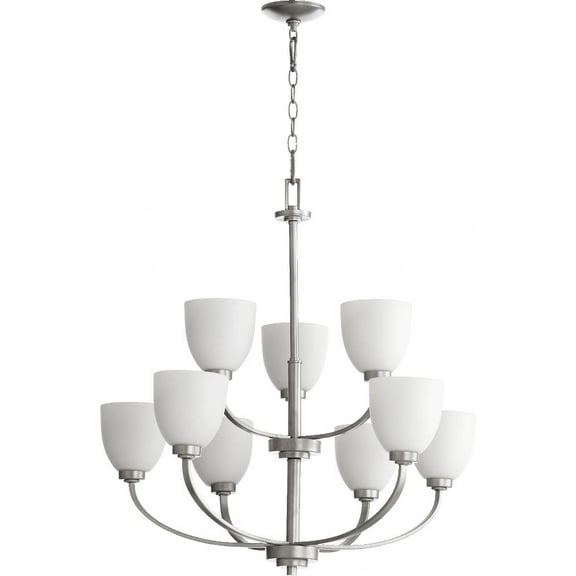 Quorum Lighting - Nine Light Chandelier - Chandelier - Reyes - 9 Light 2-Tier
