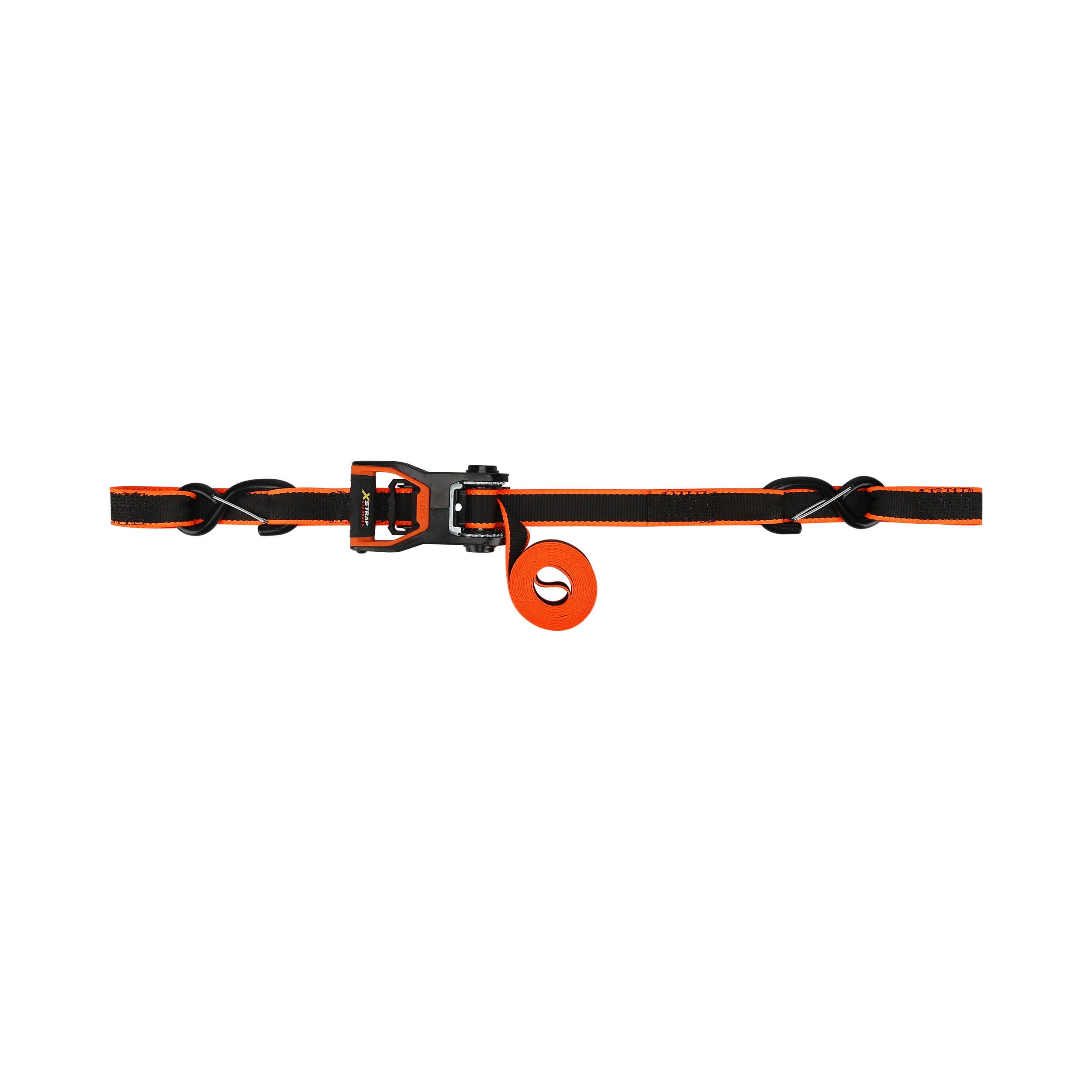 Xstrap 1.25”x14' Aluminium Tie-Down Ratchet 1000lbs WLL with Safety Lock S Hooks and Soft Loops 2-Pack