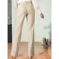 thumbnail image 5 of Women'S High Waist Loose Straight Casual Pants with Pockets Apricot Color M, 5 of 7