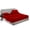 Blood Red, variant on SGI Bedding Egyptian Cotton Top Split Sheet Set Solid Adjustable Bed 30" king 600 TC 15" Deep Mediterranean Blue