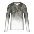 thumbnail image 4 of WXLWZYWL Today Long Sleeve Tee Shirts for Men Round Neck Graphic Marble Print Casual Pullover Big and Tall Autumn Sweatshirts Sports Tees Designer Vintage Blouse Tops, 4 of 5