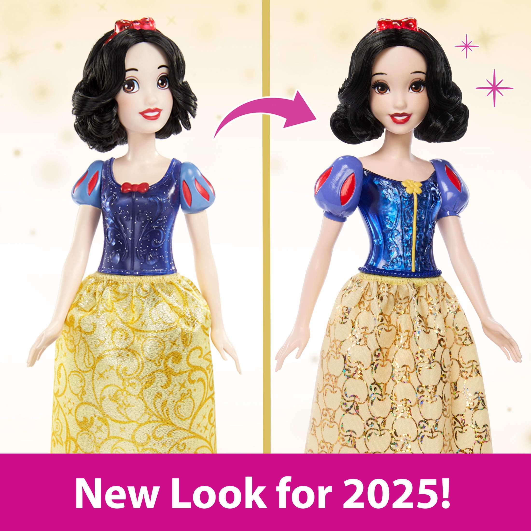 Disney Princess Snow White Fashion Doll with Black Hair, Brown Eyes & Hair Accessory