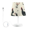 thumbnail image 2 of Chickens Horses LED Desk Lamp Table Lamp USB Bedside Nightstand Small Lamp for Bedroom Living Room Kids Room, 2 of 8