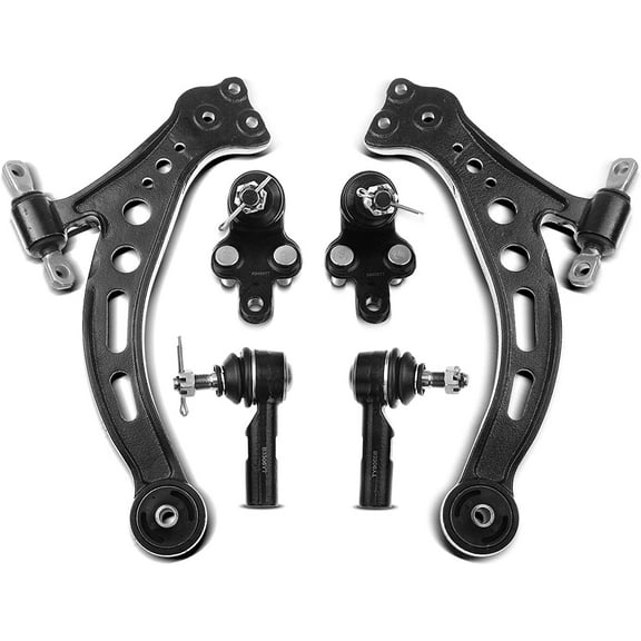 A-Premium 6Pcs Front Lower Control Arm and Ball Joint Assembly Outer Tie Rod End Compatible with Toyota Avalon 1997-1998 Camry Lexus ES300 1997-2001 RX300 1999-2003