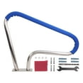 thumbnail image 3 of Pool Rail, 39" x 32" Swimming Pool Hand Rail, 250LBS Load Capacity, 304 Stainless Steel Pool Stair Rail with Blue Grip Cover & Accessories, Rust and Weather Proof Pool Handrail for Swimming Pool, 3 of 8