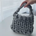 thumbnail image 6 of HongHeng Thick Bulky Giant Wool Handwoven Handbag,Chunky Yarn Knit Shoulder Bag,Casual Soft Purse,Braided DIY Bucket Bag, 6 of 6