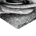thumbnail image 2 of Ambesonne Flower Fitted Sheet, Retro Romance Rose Petal, Twin XL Size, Black and White, 2 of 3