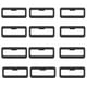 thumbnail image 1 of Paquete de 12 anillos de sujeción compatibles con relojes Samsung, Huami y Huawei. 22x7x6mm interior, 1 of 9