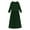 Army Green, variant on ANINEO Toddler Girl Long Sleeve Neck Soild Loose Casual Daily Wear Long Maxi Princess Dress