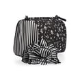 thumbnail image 2 of No Boundaries Women's Quilted Pouch and Hair Scrunchie Set, 2-Piece, Balck Ditsy/Floral, 2 of 5