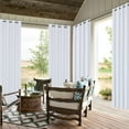 thumbnail image 6 of PrimeBeau Blackout Curtains Faux Linen Grommet Drapes, 52 x 108 Inch, White, 6 of 7