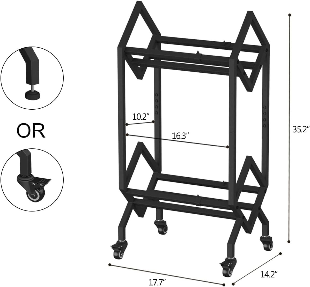 Mobile 2 Tier Vinyl Record Storage Holder Black Metal Display Stand mobile-2-tier-vinyl-record-storage-holder-black-metal-display-stand