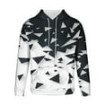 thumbnail image 4 of Sudadera con capucha para hombre, estilo casual, con cuello redondo, estampado, manga larga, blusa de poliéster, 4 of 6