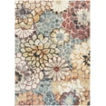 thumbnail image 2 of Well Woven Leeza Modern Multi Blue Floral Geometric Pattern Area Rug, 2 of 9