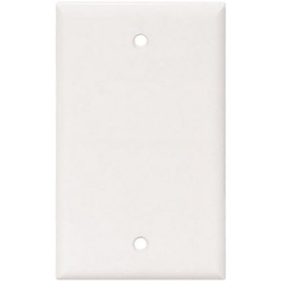 Cooper 2129W White Single Gang Blank Box Mount Wall Plate