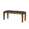 thumbnail image 4 of Lamont Fabric Upholstered Accent Bench Black and Natural, 4 of 6